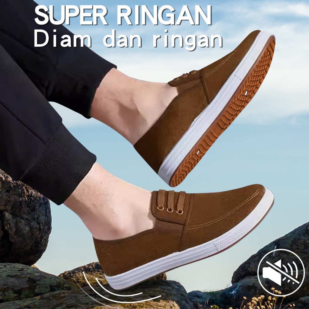 TERLARIS Sepatu Slip on Pria sepatu pria casual sandal pria keren sandal pria terbaru 2025 Hiking