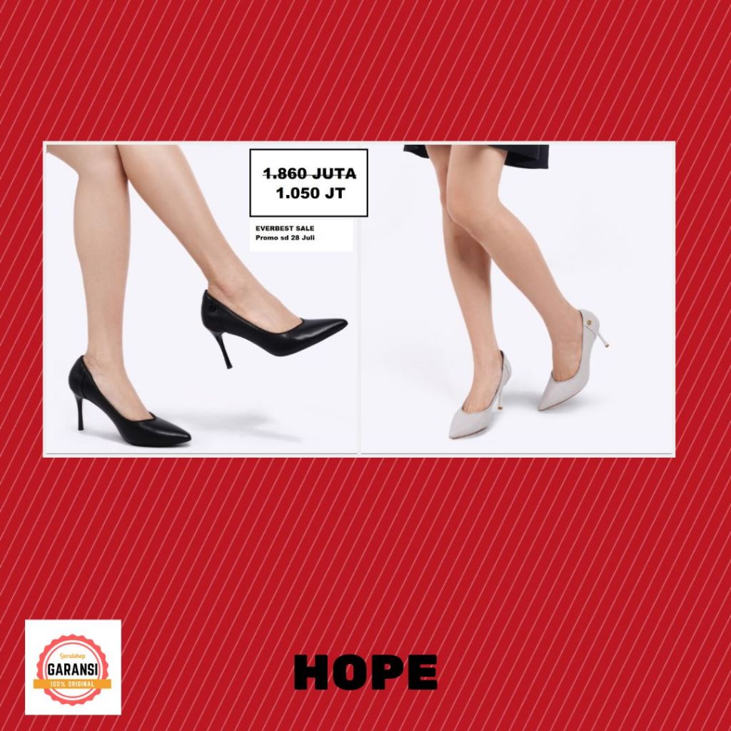 Sepatu heels wanita Everbest seri HOPE sale 100% Original Store
