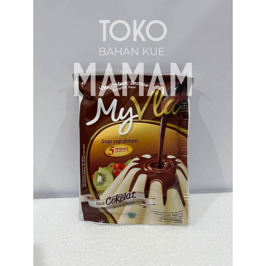 

My Vlaa Rasa Cokelat - Vla Instan Cokelat Creamy untuk Dessert Lezat