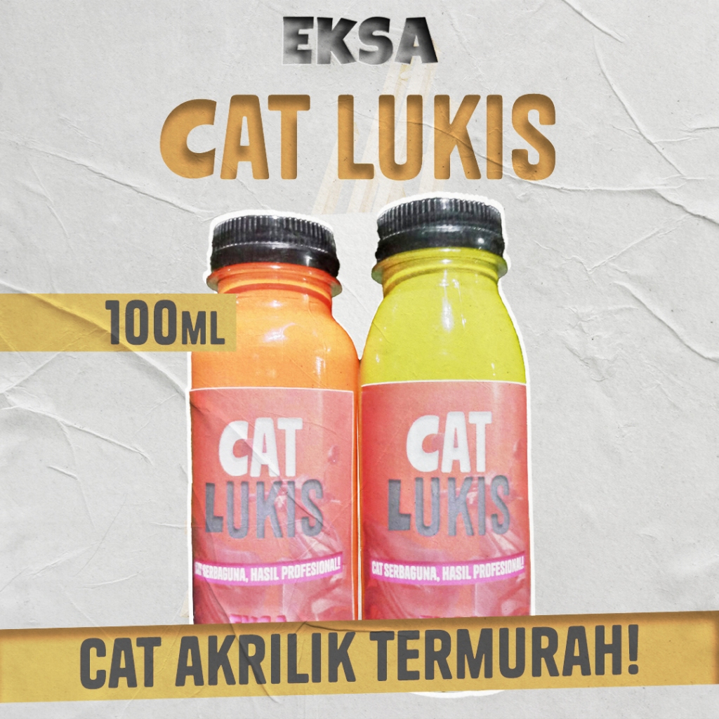

Cat Lukis EKSA 100ml Cat Akrilik Warna Tajam Tekstur Creamy