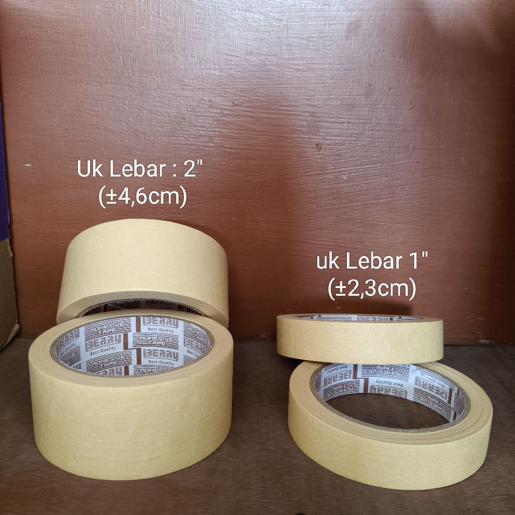 

Lakban Kertas TEBAL Berry 1" 1 inch dan 2" 2 inch . Masking Tape isolasi kertas