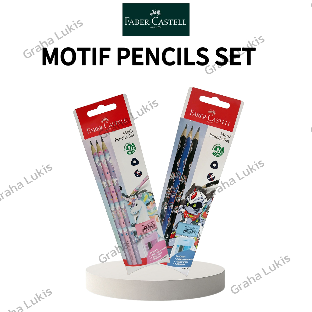

Faber Castell Motif Pencils Set Unicorn & Robot