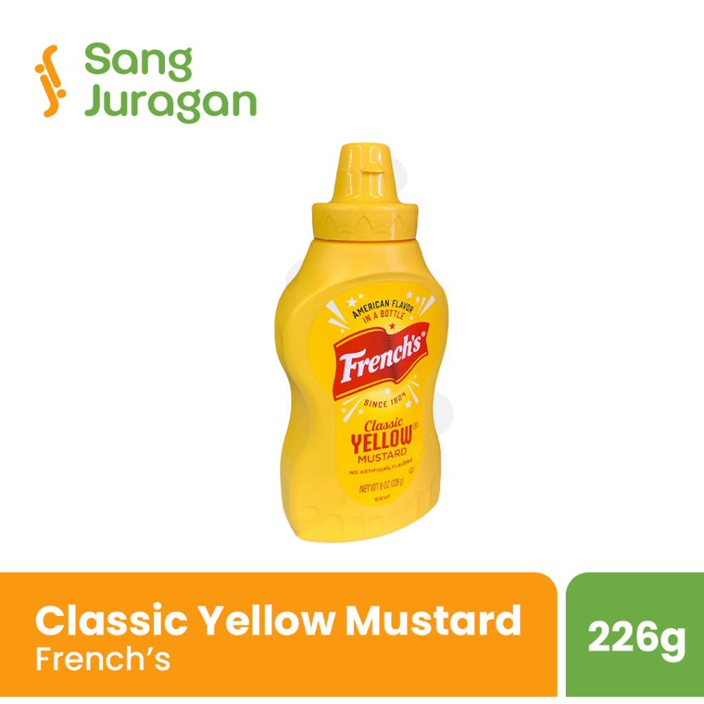 

French Classic Yellow Mustard 8oz 226 Gr / French French's American Classic Yellow Mustard 226 Gram