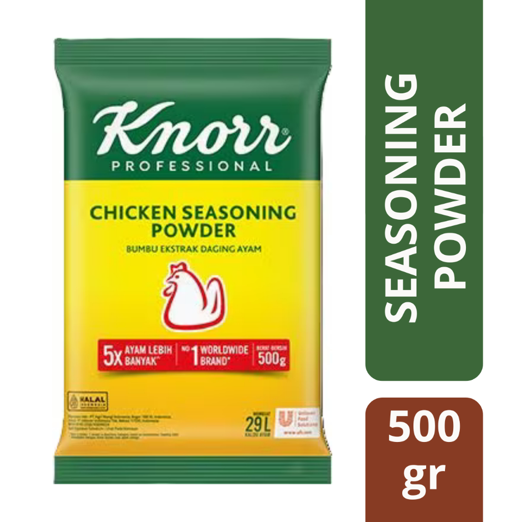 

KNORR Chicken Seasoning Powder 500gr / Bumbu Ekstrak Daging Ayam 500gr