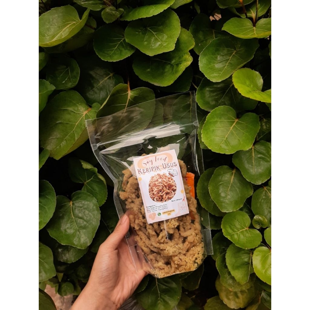 

KERIPIK USUS CRISPY berat 200 gram free saus sambal