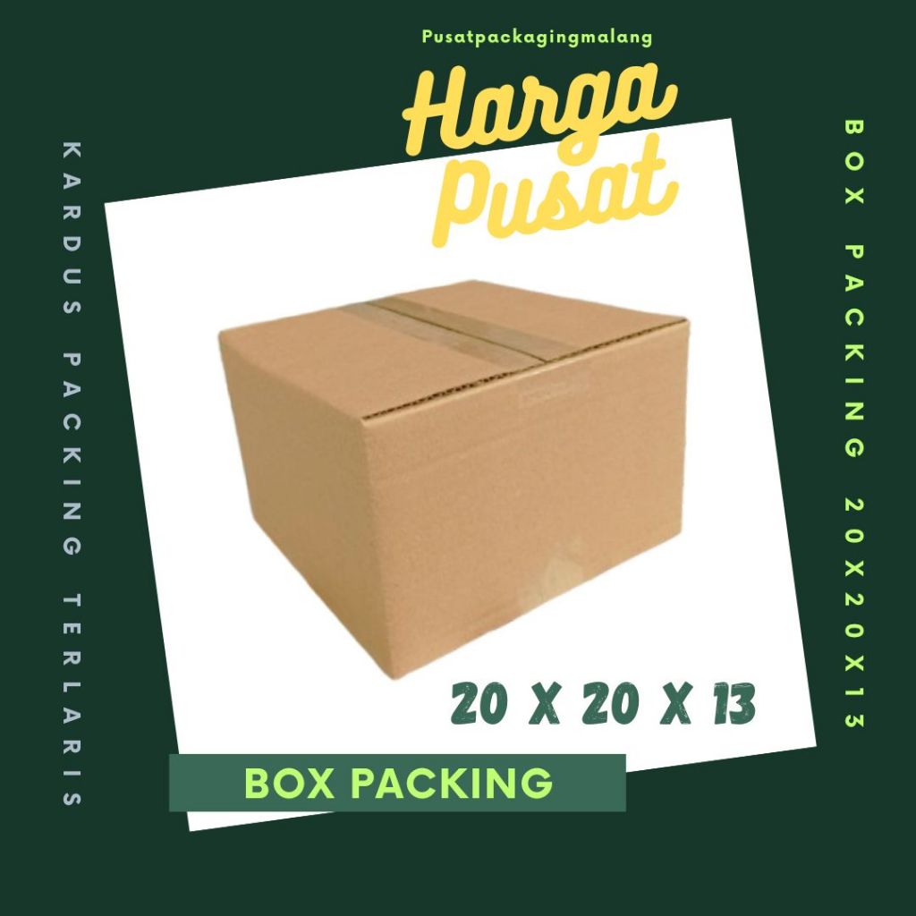 

Kardus 20x20x13 A1 Packing Olshop Dus Kotak Kemasan Box Topi Boneka Minyak Madu Pusat Packaging