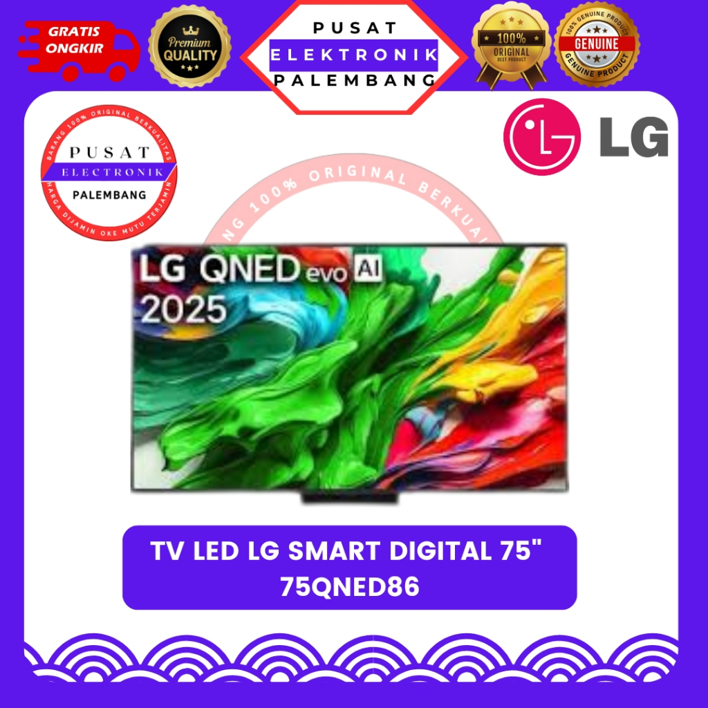 LED TV LG 75QNED86  SMART TV UHD 4K 75 INCH / LG 75QNED86 PALEMBANG