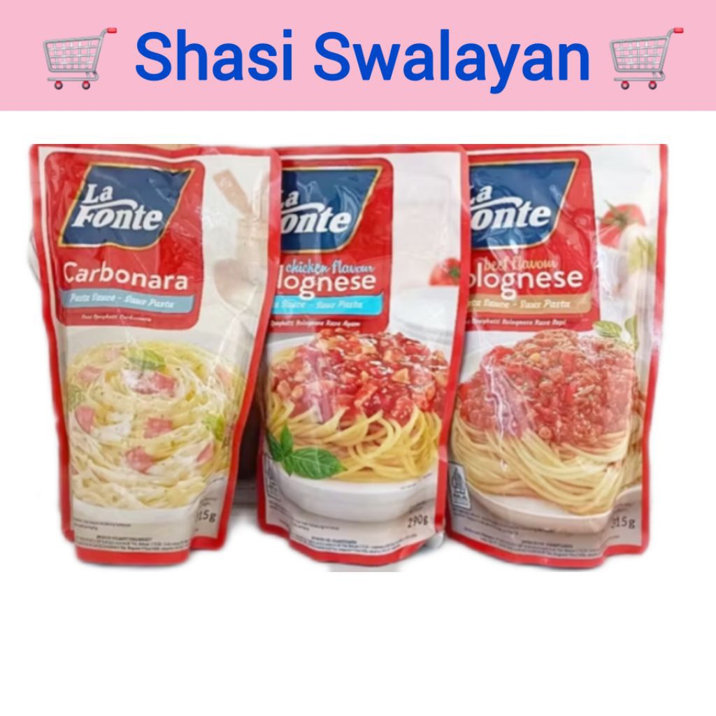 

LA FONTE Saus Pasta Bolognese/ Carbonara 315 gr