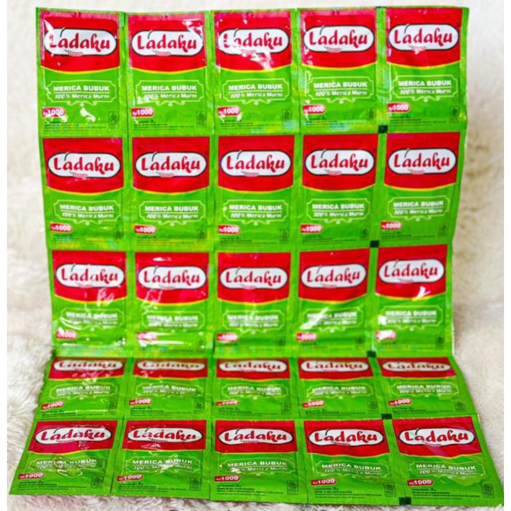 

merica bubuk ladaku 1 Renceng isi 10 SACHET