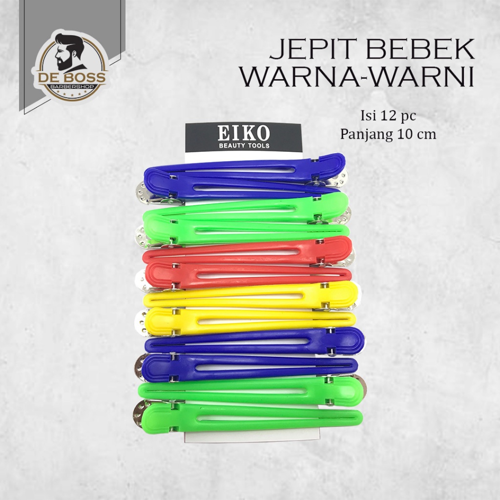 Jepit Bebek Stainless Warna Warni Jepit Rambut Salon Barbershop