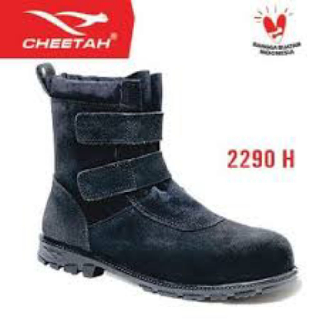 Sepatu Safety Cheetah Nitrille type 2290H - Sepatu Safety Warna Hitam - Cheetah 2290H - Sepatu Proye