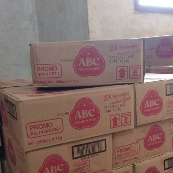

[Dus] Kecap Manis ABC Kemasan PROMO Beli 4 Gratis 1 Isi 360 sachet x 18 G