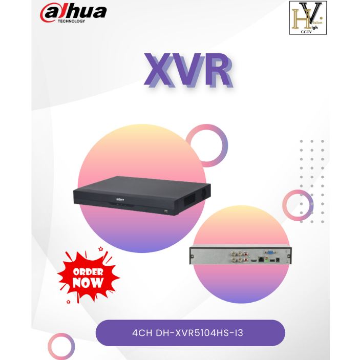 XVR DAHUA TECHNOLOGY XVR 4CH DH-XVR5104HS-I3