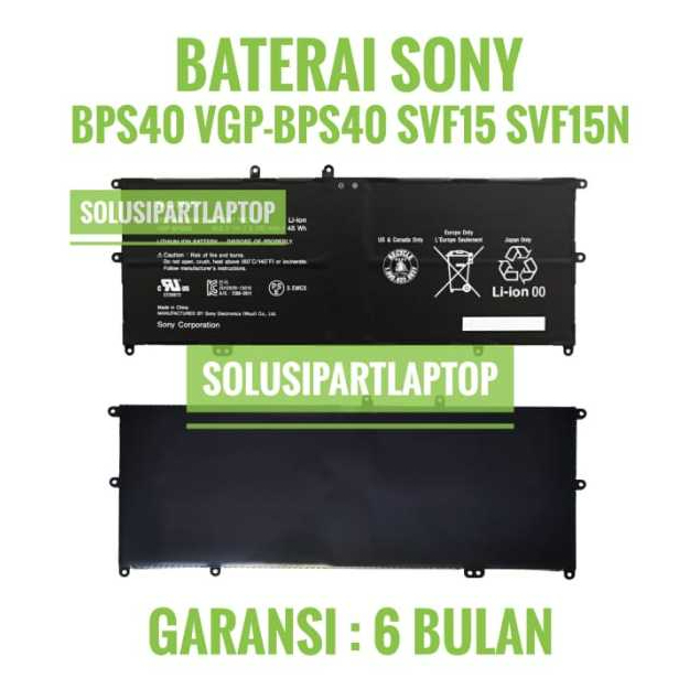 BATERAI SONY BPS40 VGP-BPS40 SVF15 SVF15N