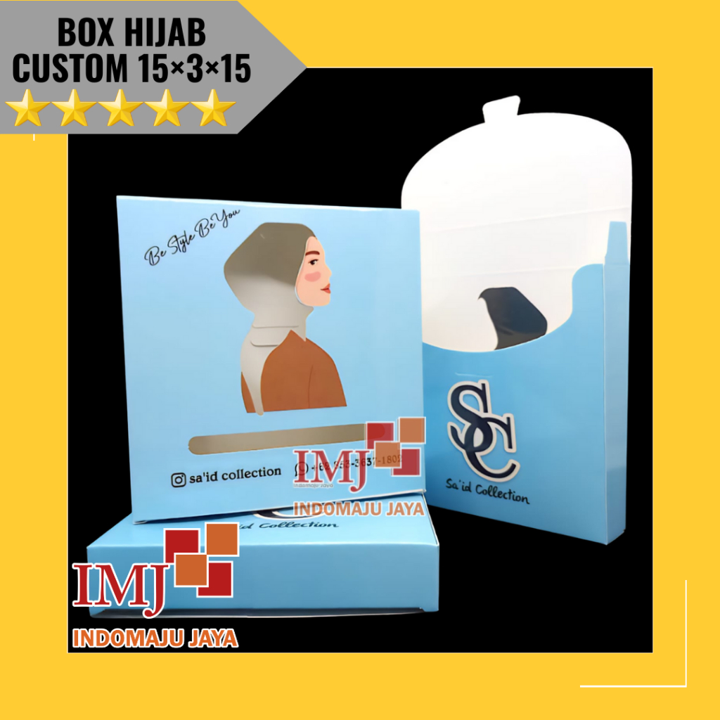 

KARDUS JILBAB CUSTOM 15×3×15 BOX HIJAB 15x3x15 CUSTOM DUS PAKAIAN CUSTOM BOX SCARF CUSTOM