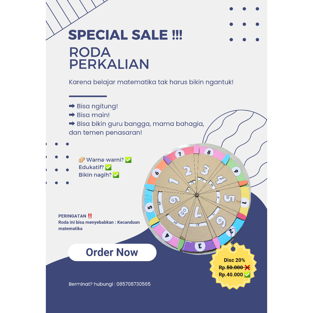 

Roda Putar Perkalian Matematika