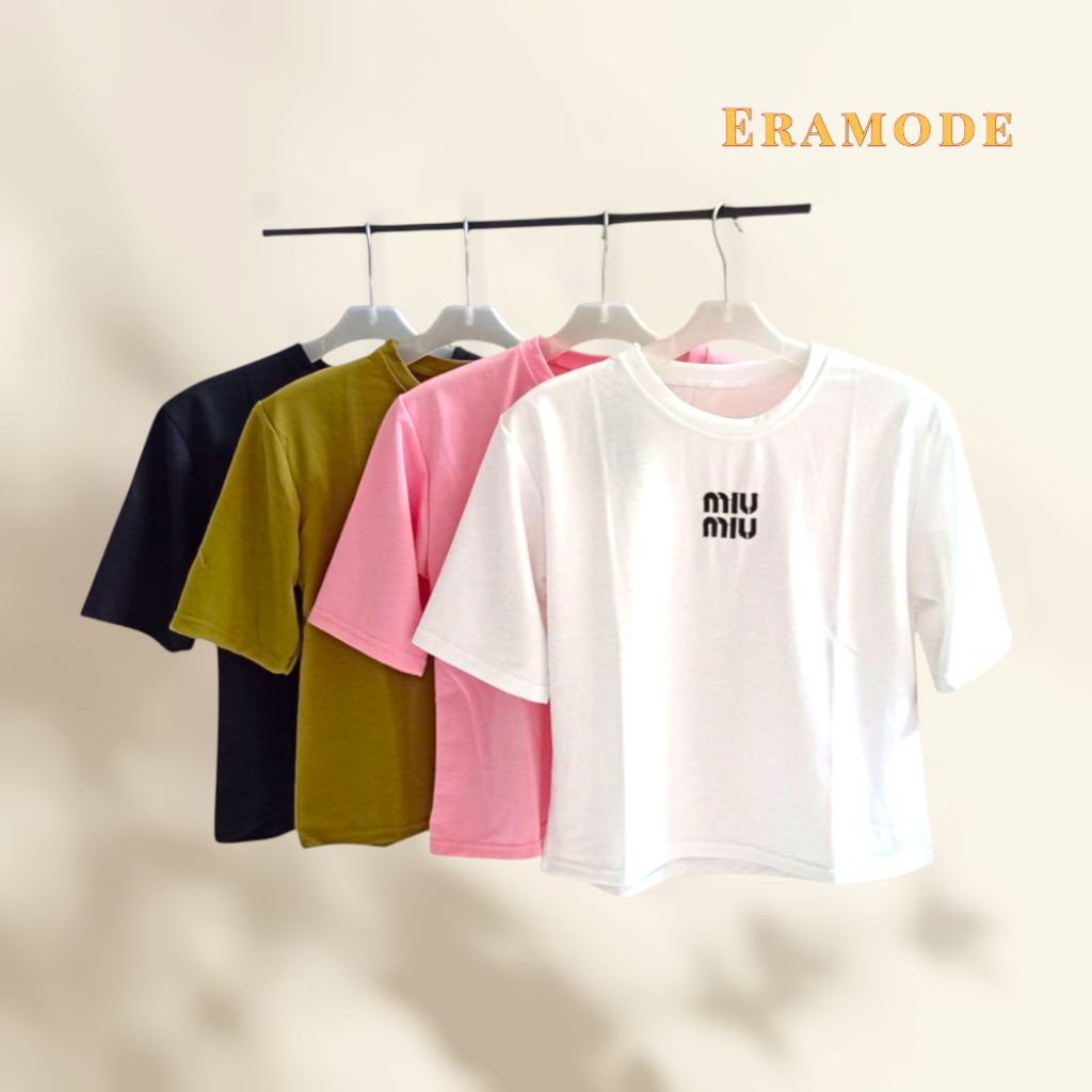 Eramode Crop Top Oversize Premium Kaos Wanita Tshirt Crop Tee