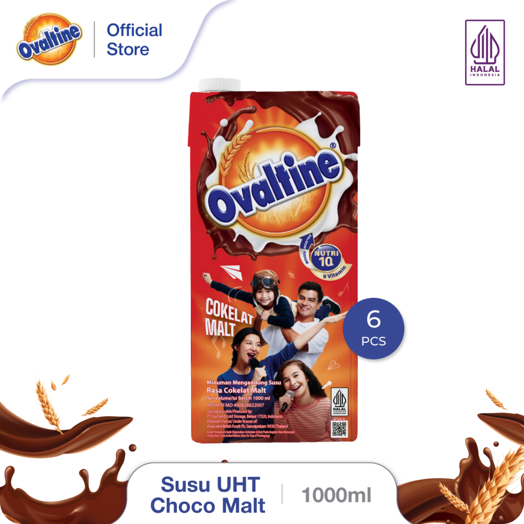 

Ovaltine Susu UHT Choco Malt 1L x 6pcs