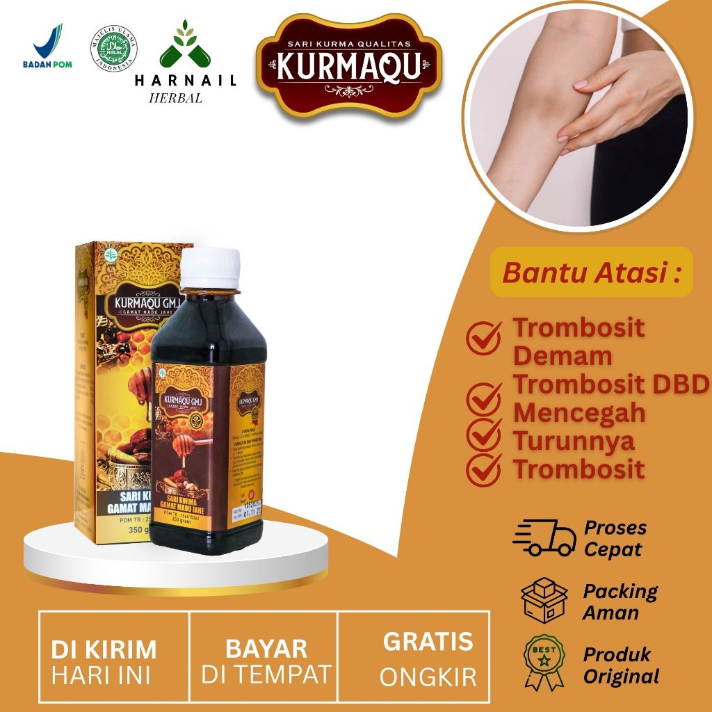 Obat Mencegah Turunnya Trombosit Trombosit Demam Biasa,Trombosit DBD Dengan Kurmaqu 100% Original