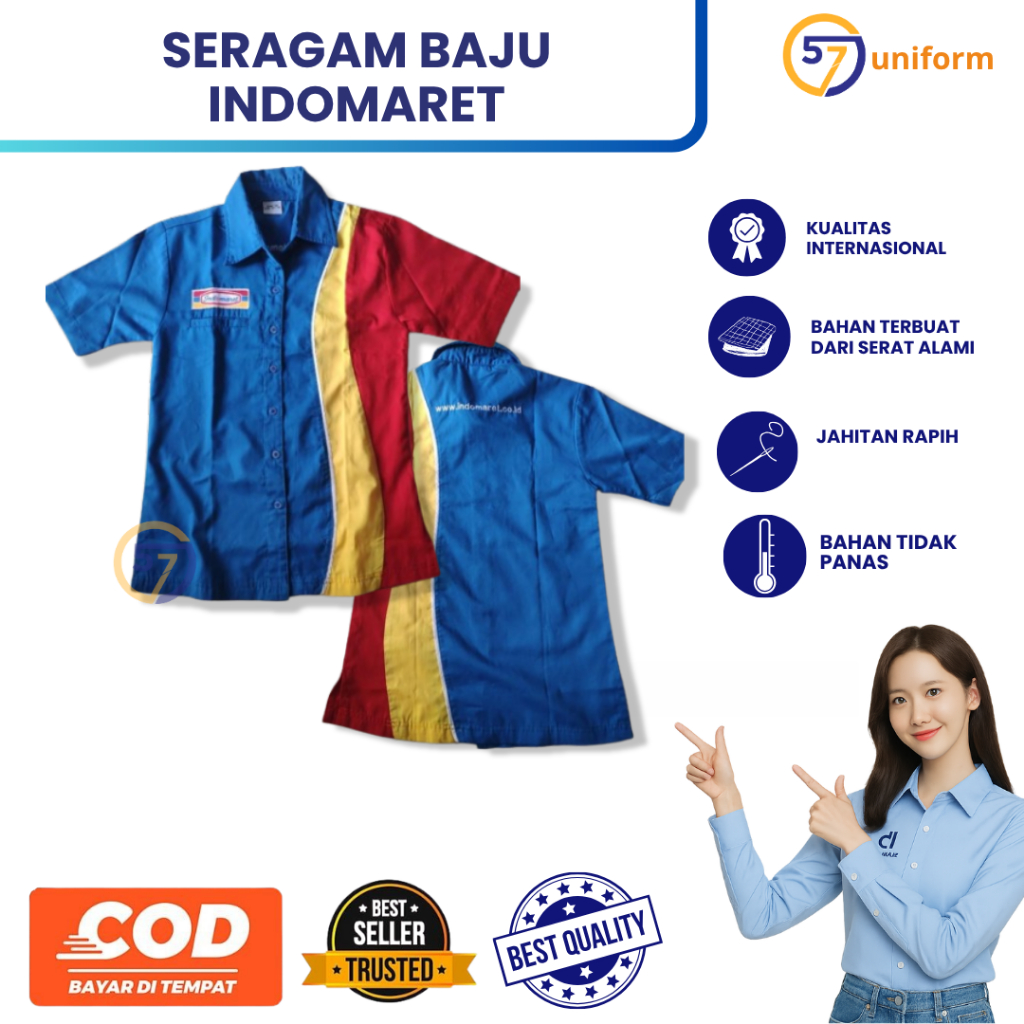 Baju Indomaret Cowok Baju Kerja Indomaret Baju Kerja Cowok Kemeja Indomaret Seragam Kerja Cowok