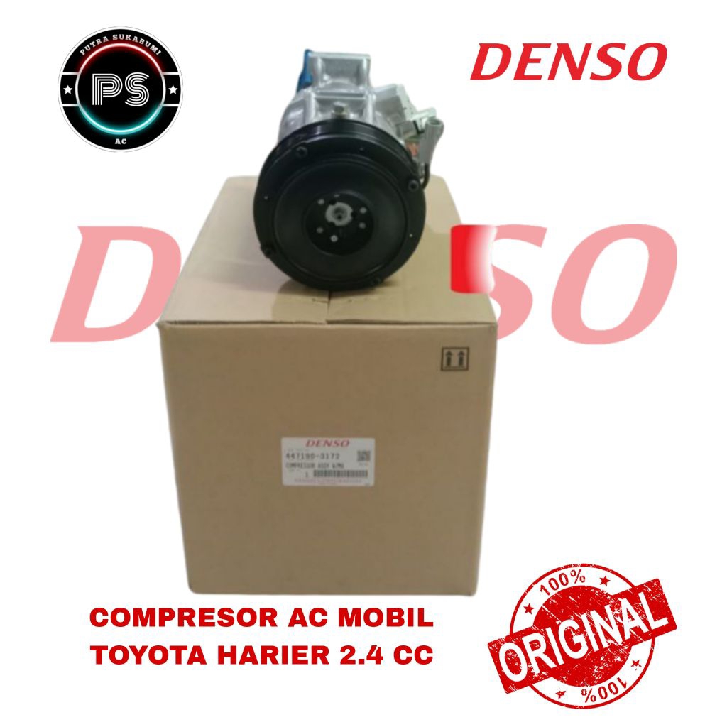 COMPRESOR KOMPRESOR AC MOBIL TOYOTA HARIER 2.4 ORIGINAL DENSO