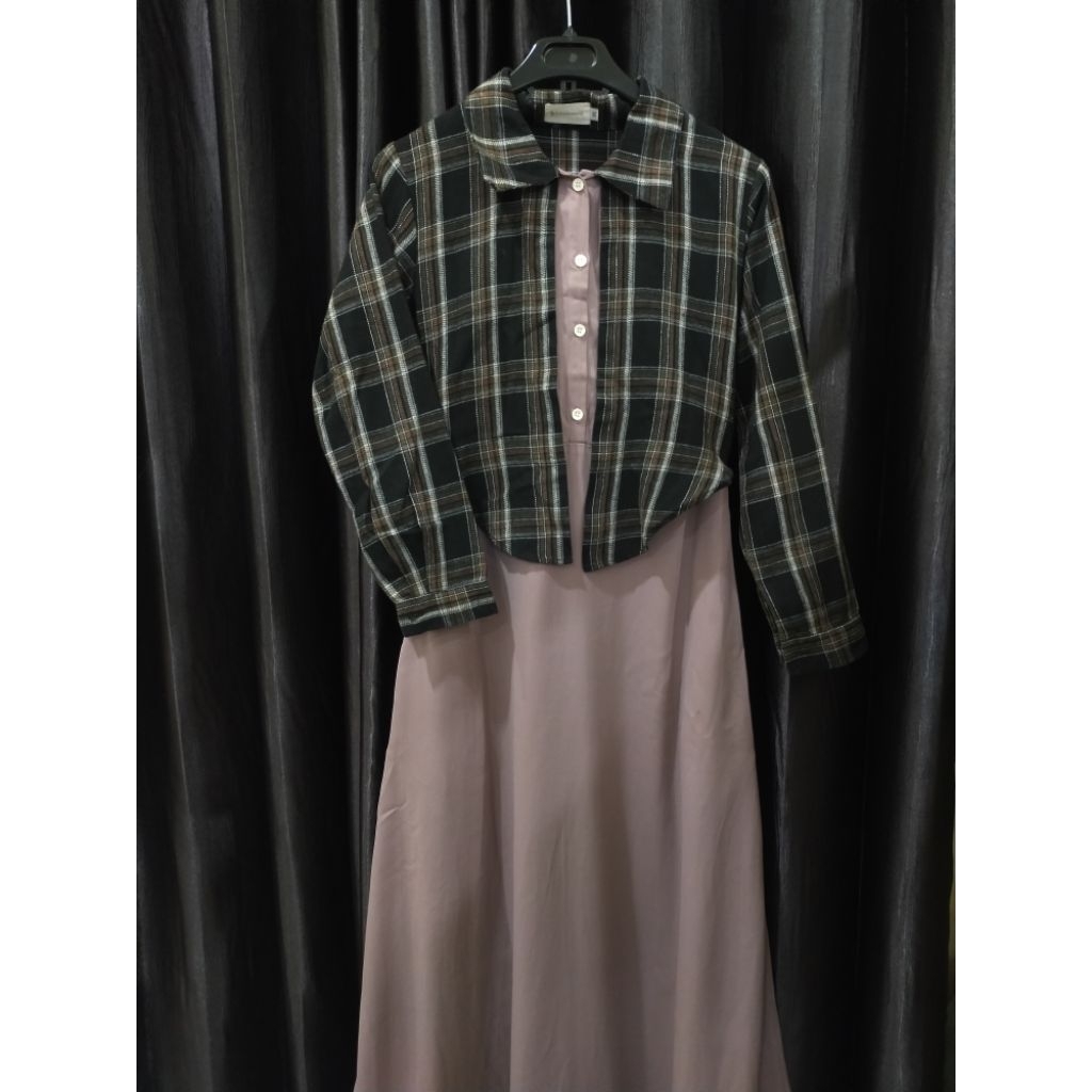 Preloved Jilbrave Wendy Dress Charcoal Special Muffest