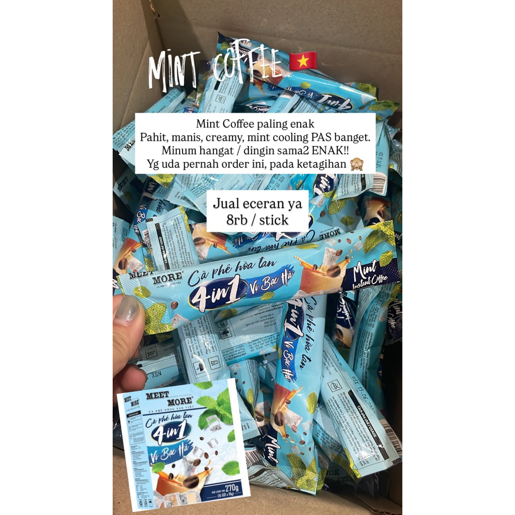 

Meet More Coffeee Mint 4 in 1 Eceran 1 Sachets