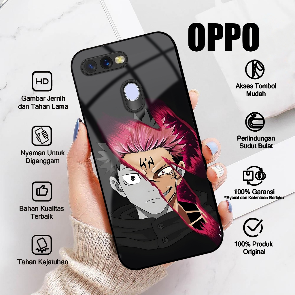 Case OPPO A5S OPPO A7 Casing OPPO A11K OPPO A12 A7X A12E A12S Motif JUJUTSU KAISEN Softcase Glossy H