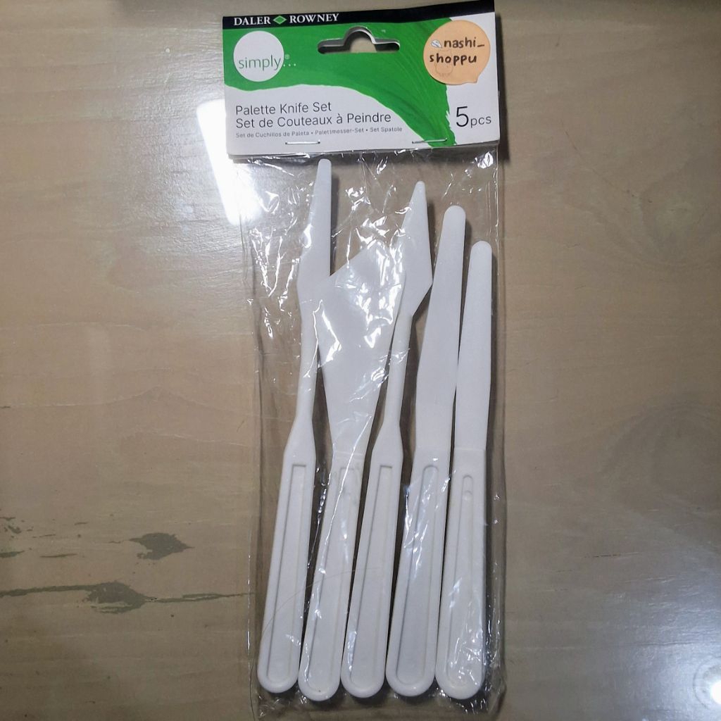 

Palette Knife Set Daler Rowney Alat Lukis Pisau Palet 5pcs