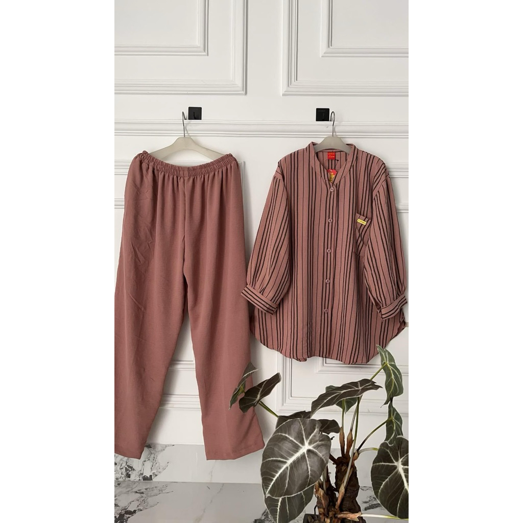 Setcel Kekini Motif Terbaru Bahan Crinkle