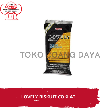 

lovely cream crackers coklat 10 x 25 gr