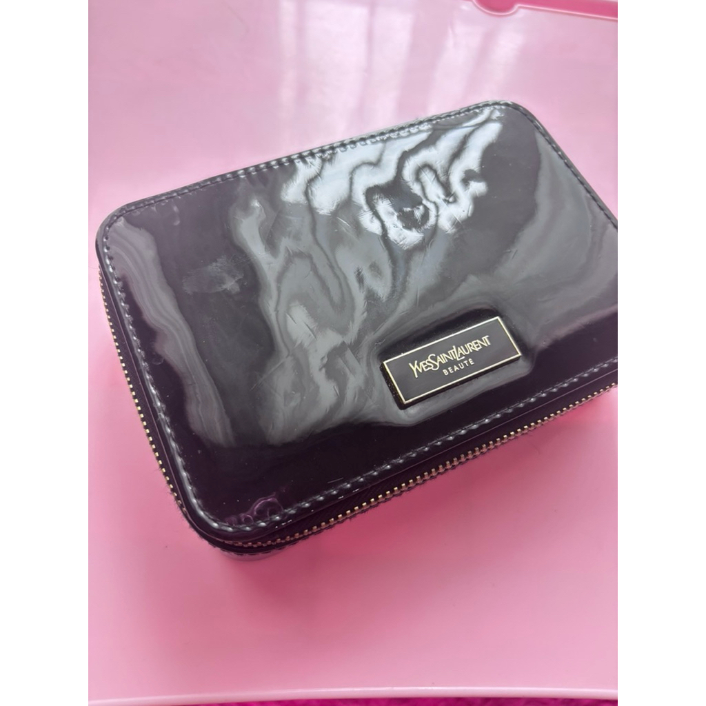 Preloved YSL Makeup pouch/Pouch Perhiasan/Pouch Jam
