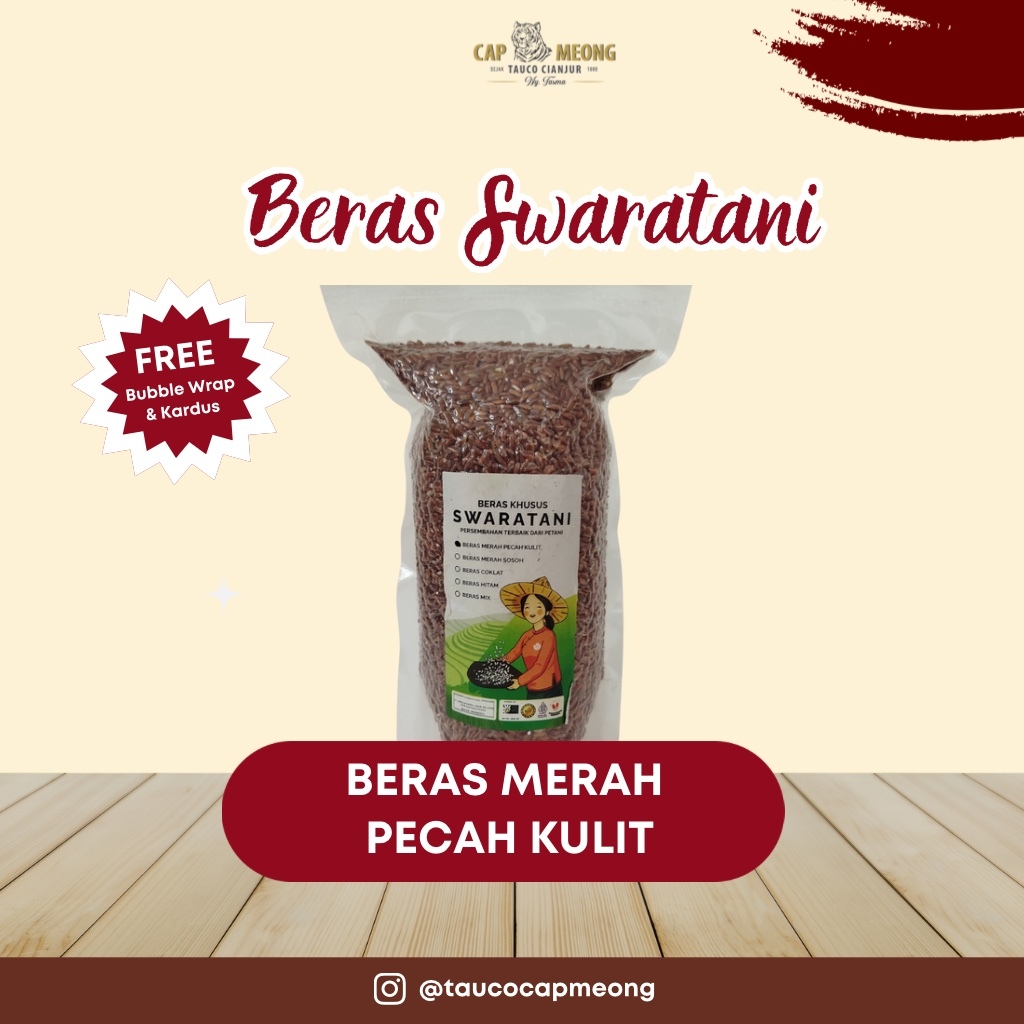 

Beras Swaratani (Beras Merah Pecah Kulit )
