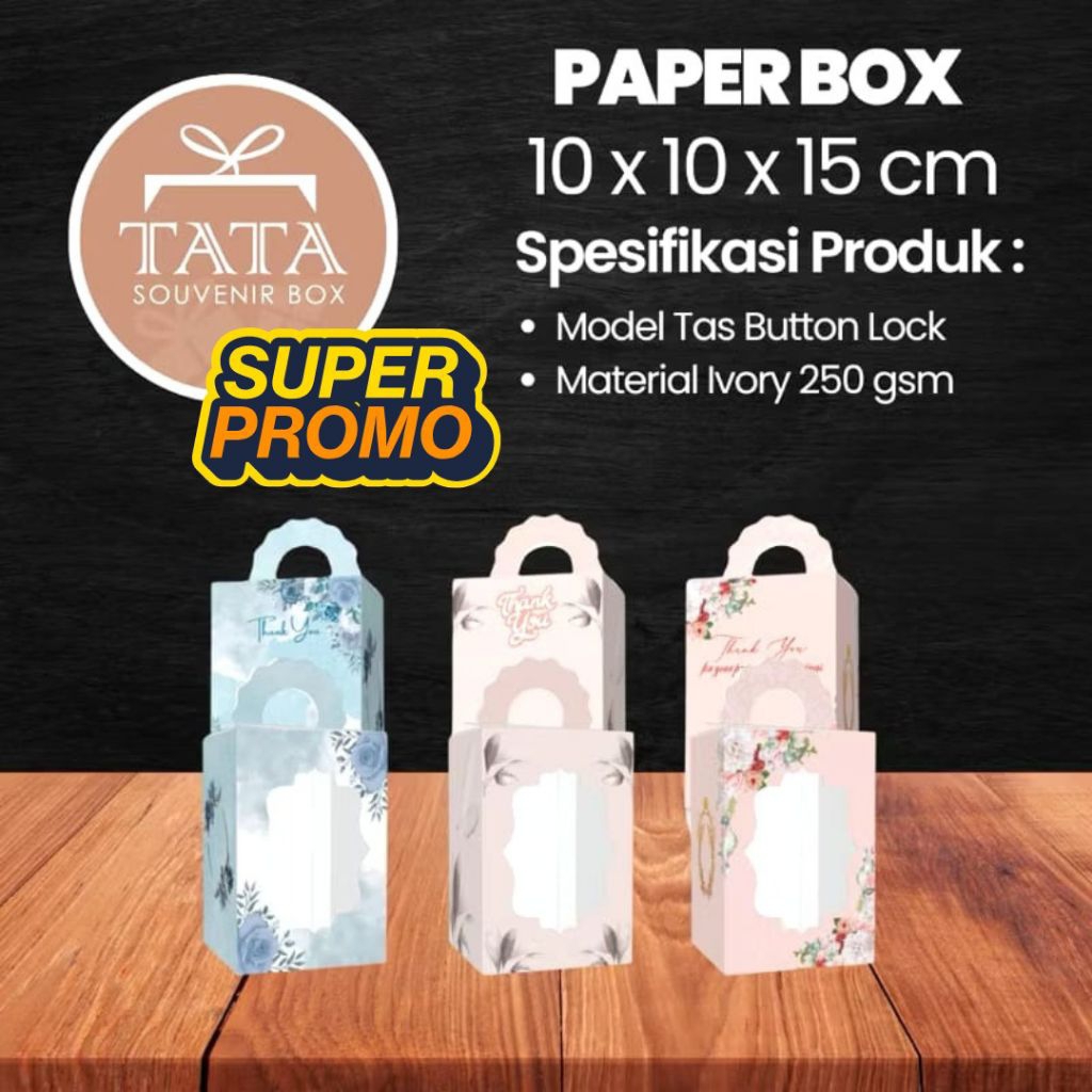 

Box Souvenir 10 x 10 x 15 cm Ivory (Min Order 5 pcs) PROMO!!!