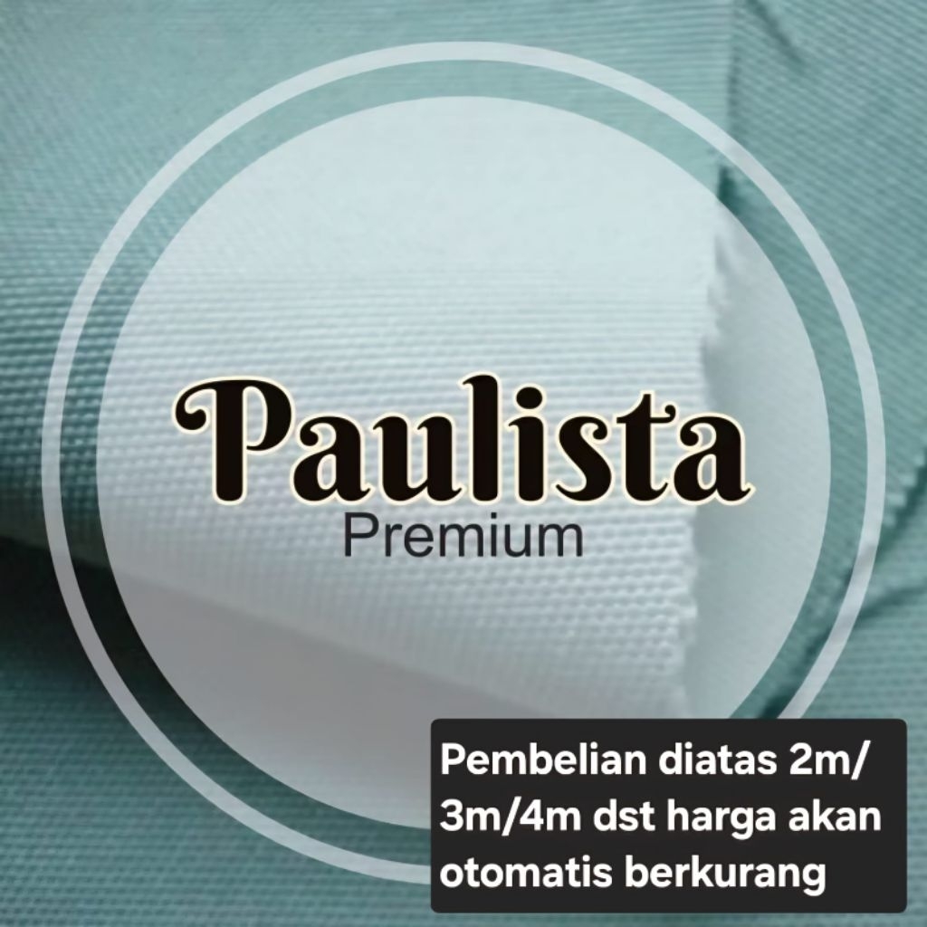 Kain Paulista Malta yoris tebal jatuh utk gamis atasan rok (0.5m)