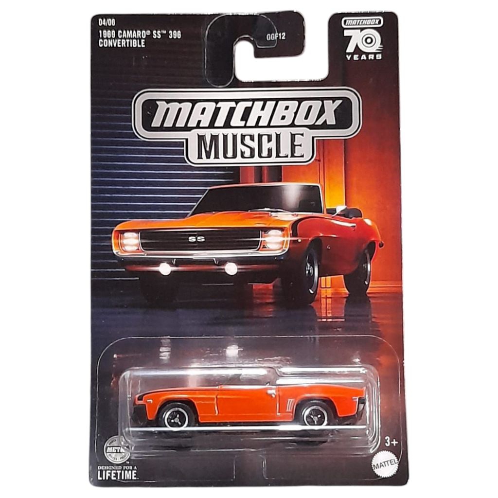 COLLECTOR MATCHBOX MUSCLE 70 YEARS CAMARO CONVERTIBLE 1969 ORANGE | MATCHBOX ORIGINAL CAMARO CONVERT