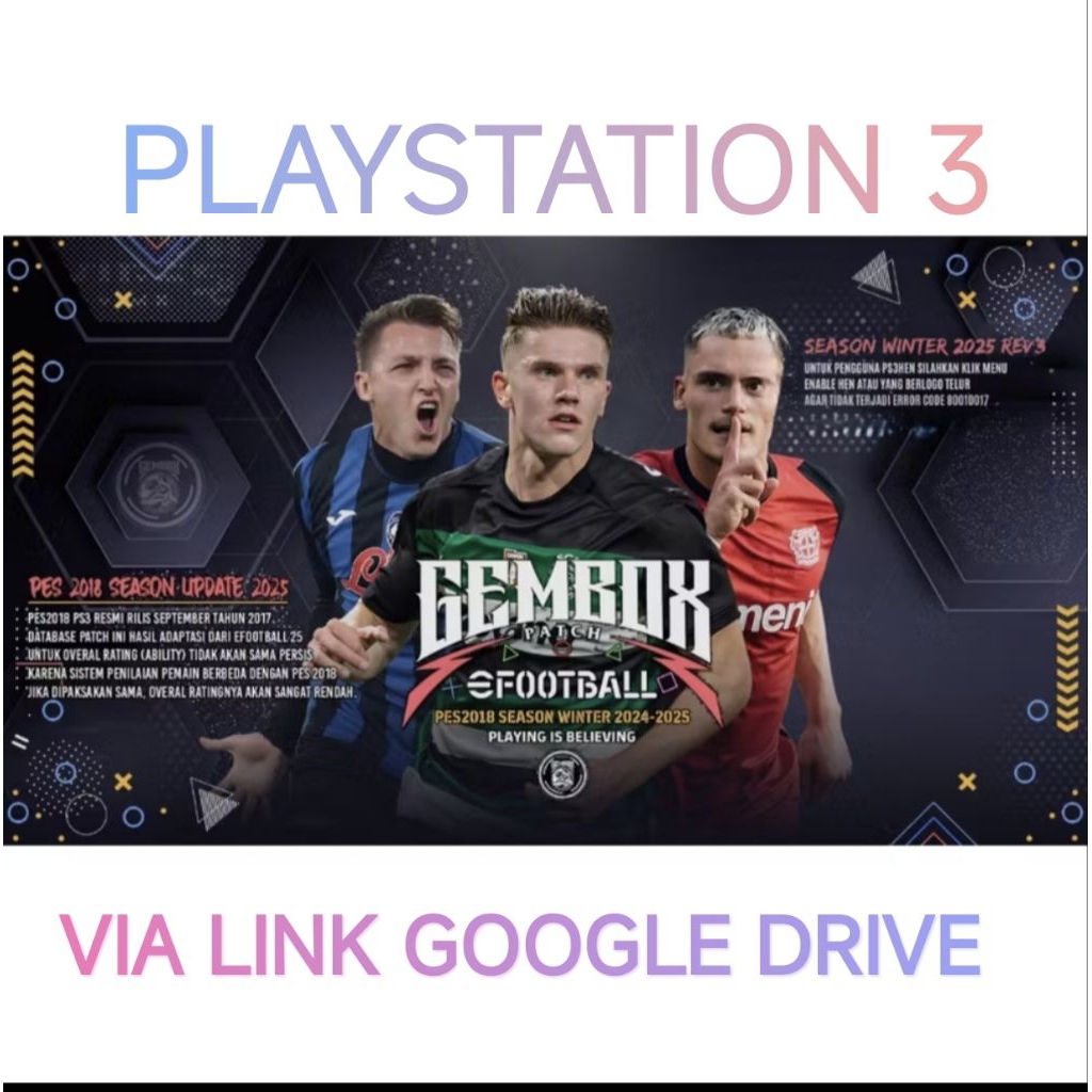 PES 2025 Gembox Patch Season Update Winter REV 3 PS3