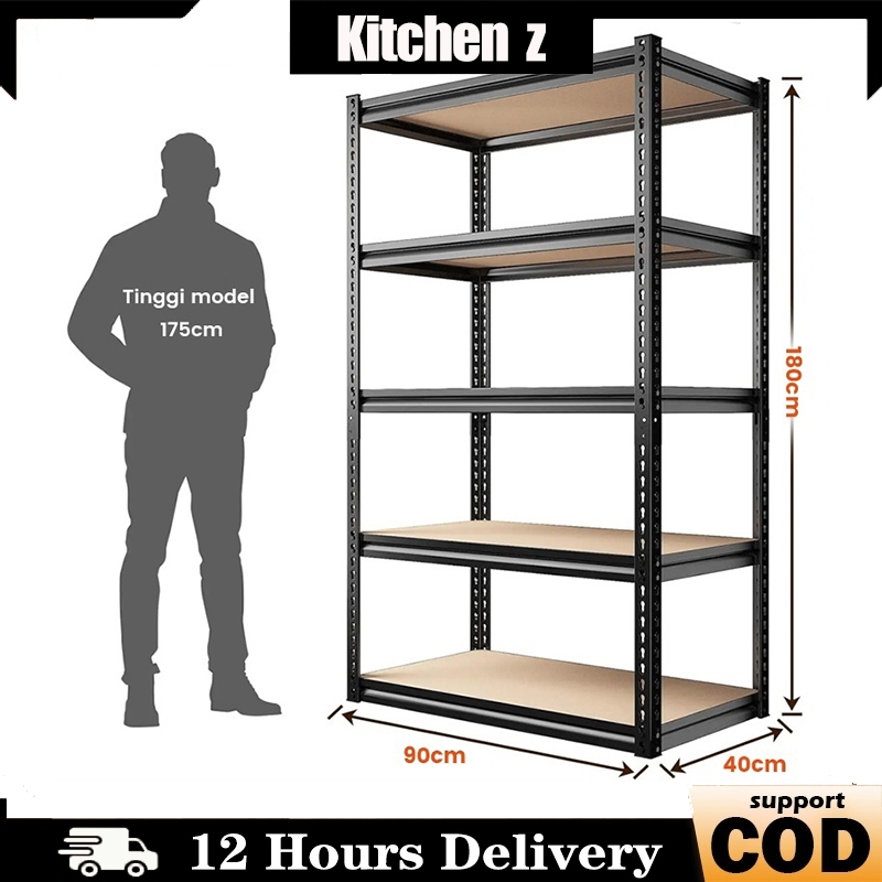 rak besi siku 5 susun rak gudang