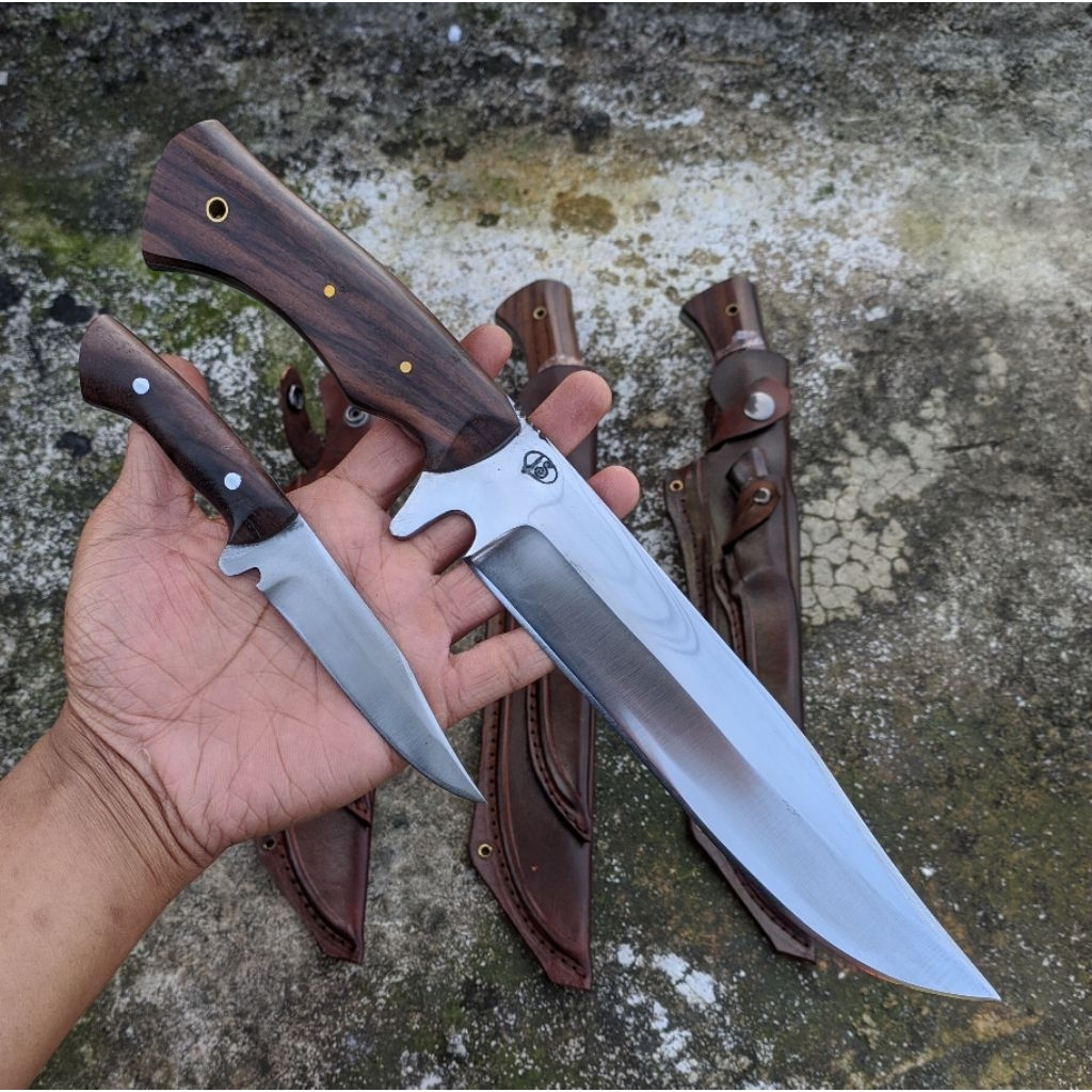 PISAU OUTDOOR (1 SET)/ PISAU SURVIVAL/ PISAU BOWIE/ PISAU CAMPING/ PISAU BERBURU