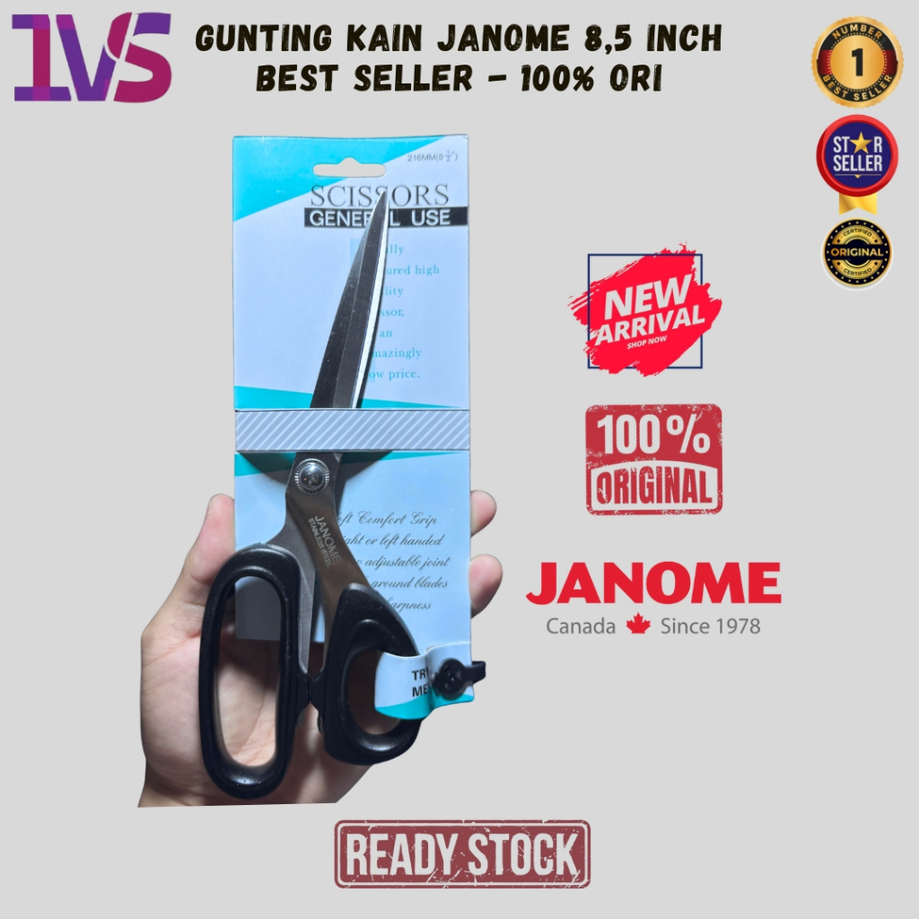 

Gunting Kain Janome 8,5 Inch 216 MM Best Seller - 100% Original
