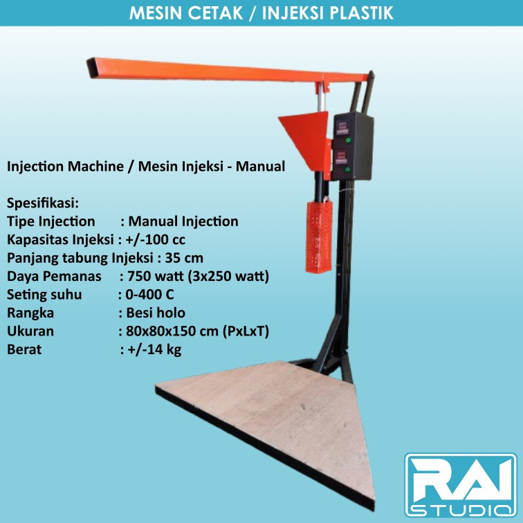Mesin injeksi plastik injection molding machine - manual stand