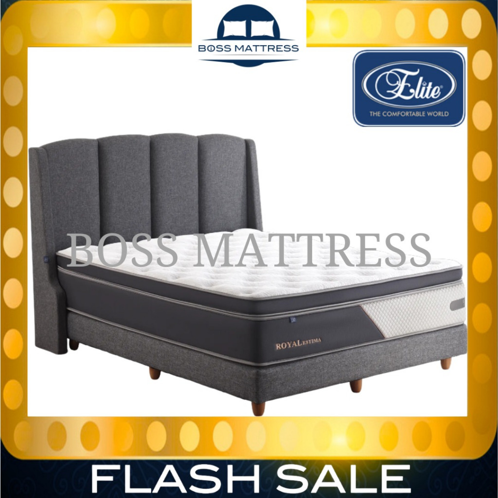 ELITE SpringBed ROYAL ESTIMA UltraFlex LFK LATEX ( Hanya KASUR / Full SET ) 90x200 100x200 120x200 1