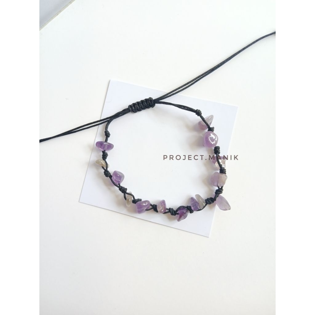 (Crystal Bracelet)Gelang kristal premium full crystal amethyst/gelang untuk hadiah gelang gelang bat
