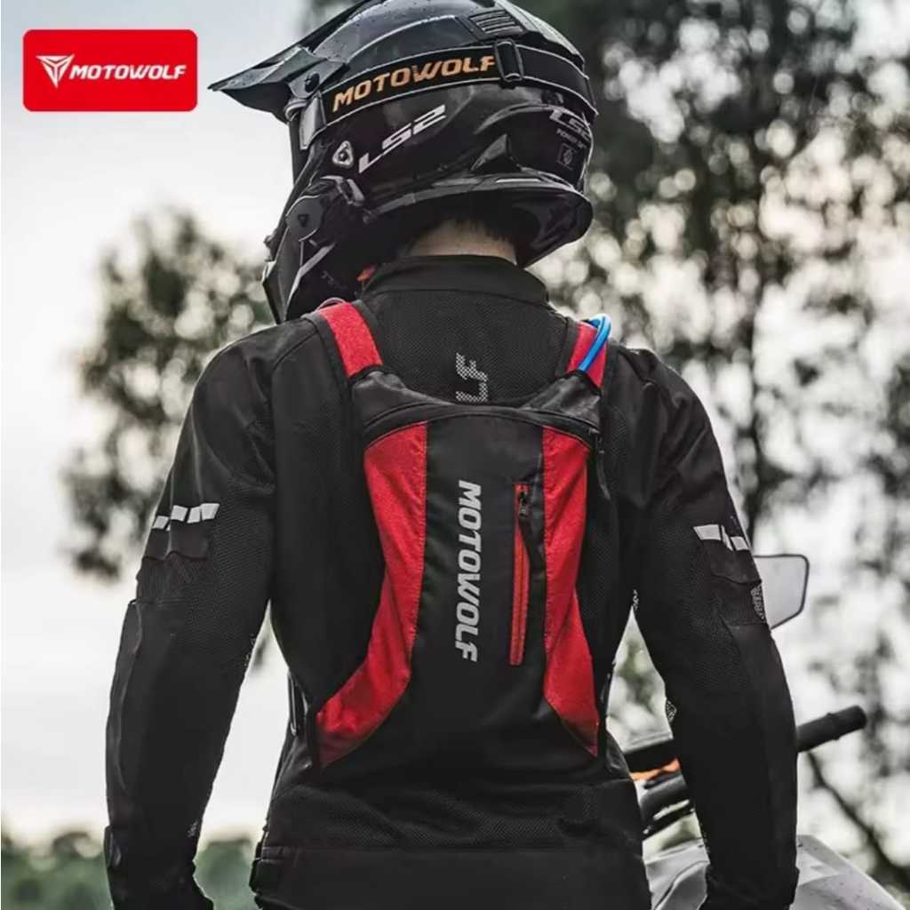 Backpack Motowolf MB7 Include Water Bag, Tas Belakang Punggung Touring Motor