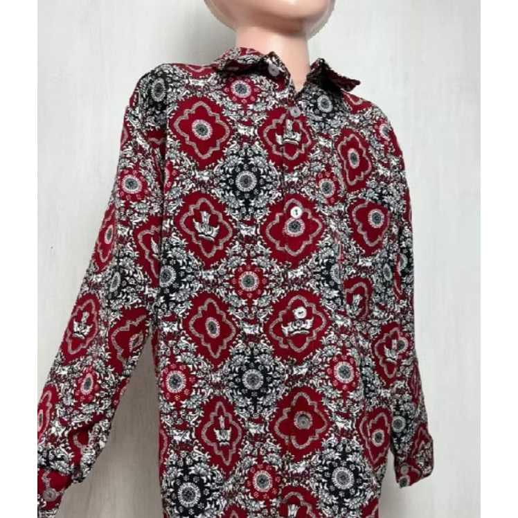 BAJU BATIK MERAH SERAGAM SEKOLAH SD LENGAN PANJANG SERAGAM NEGRI(UNISEX)
