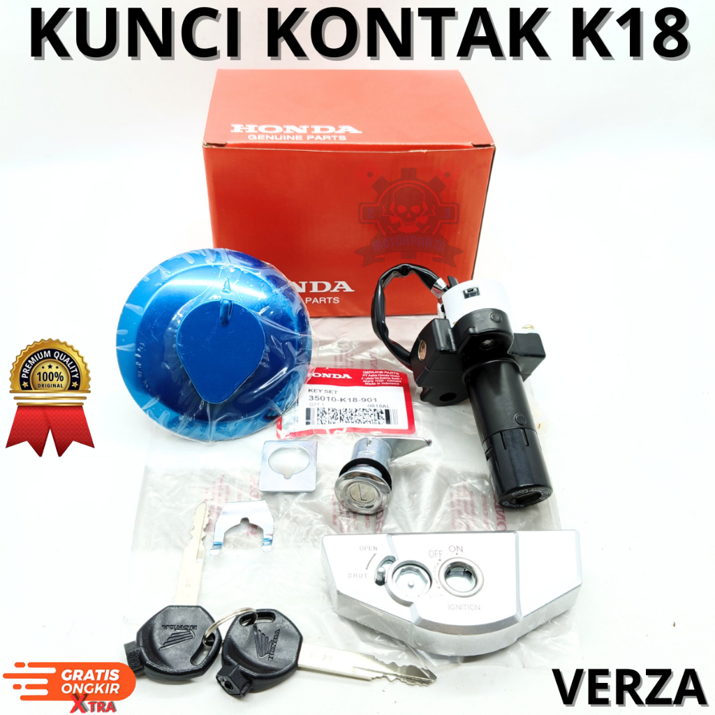 Kunci Kontak Honda K18 Konci Motor Set Verza 150 Key Set Kualitas Asli Original AHM