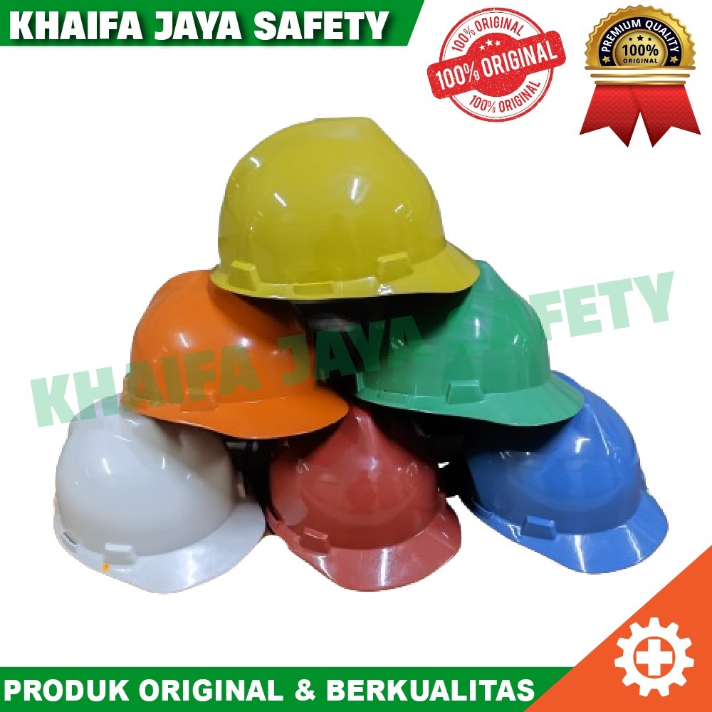 Helm safety proyek murah / helm proyek safety lengkap dengan inner dan tali dagu
