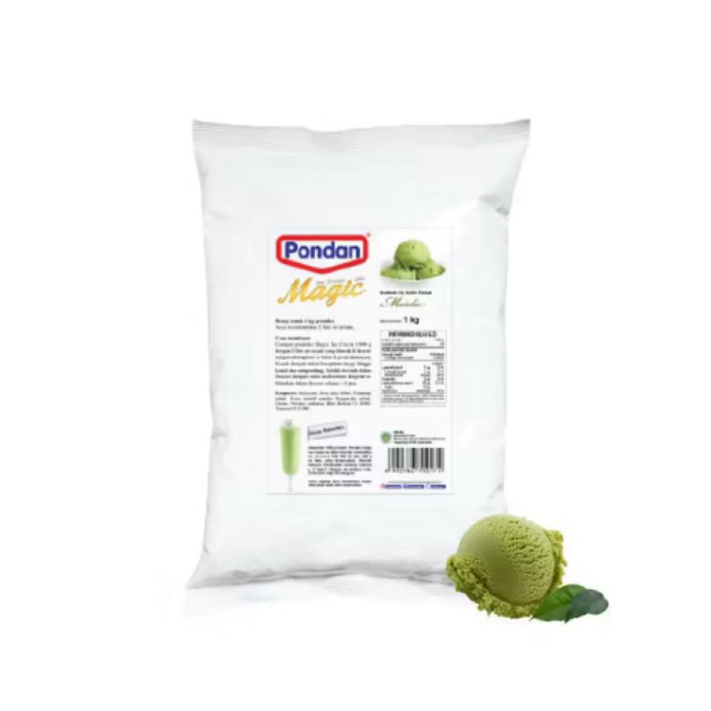 

Pondan Ice Cream Magic Rasa Matcha 1 kg – Es Krim Green Tea Lembut Ala Cafe