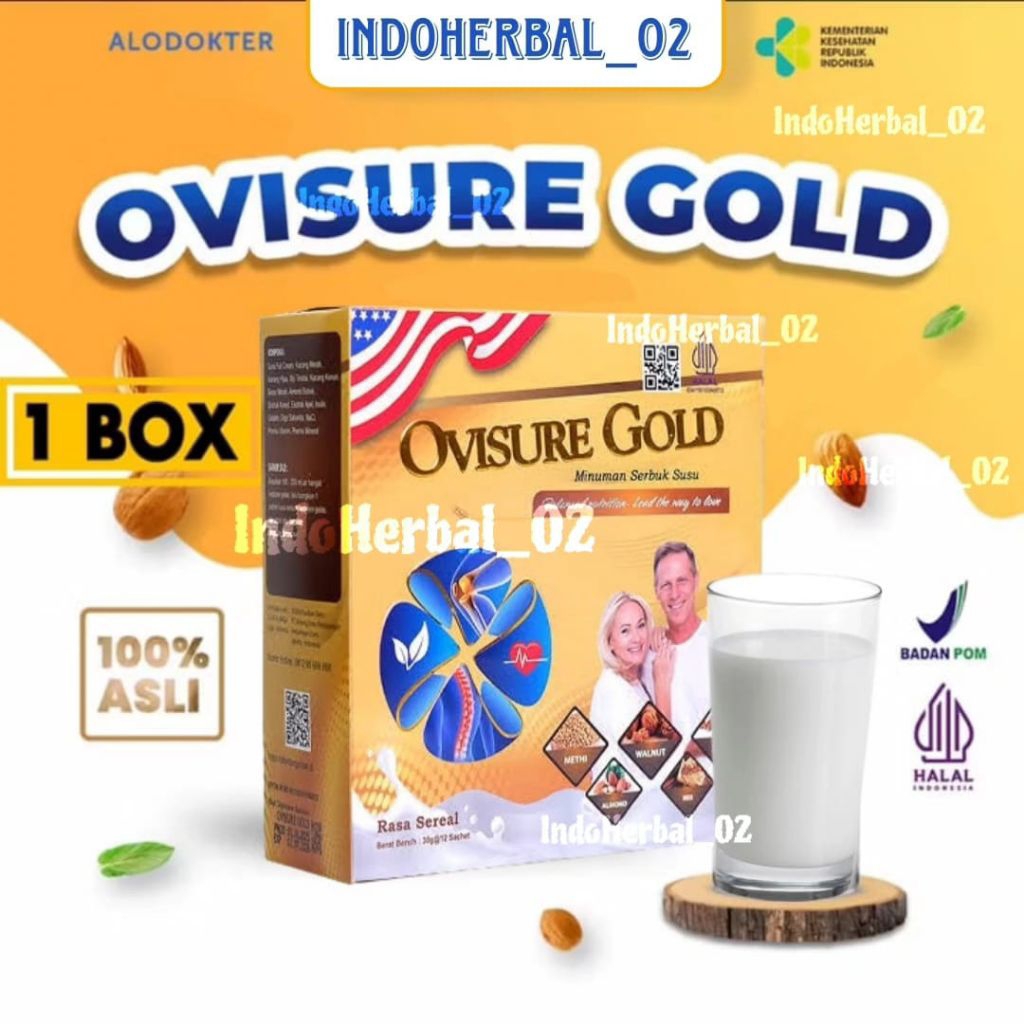 

￼Ovisure Gold Milk Original (PAKET 2 LEBIH HEMAT!!!)Susu Kesehatan Ovisure Gold Mencegah Pengeroposan Tulang (KEMASAN TERBARU)