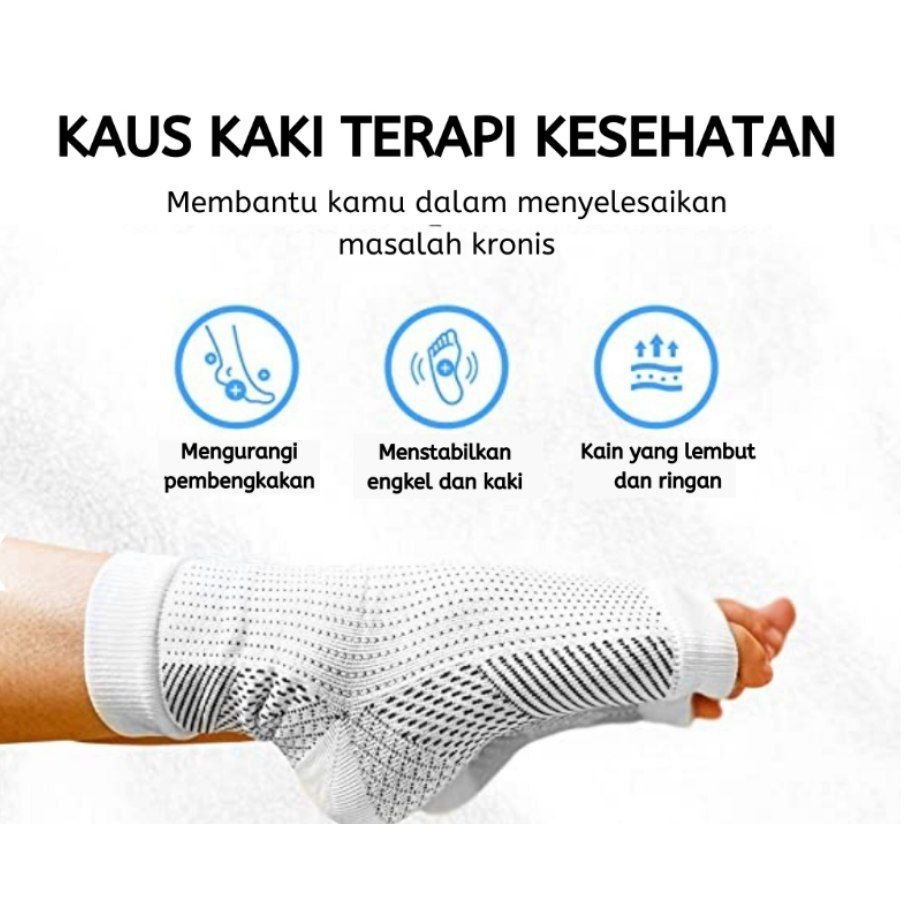 Kaos Kaki Terapi Magnetic Neuropathy Kesehatan Ankle Support Tourmaline Pemanas Penghangat